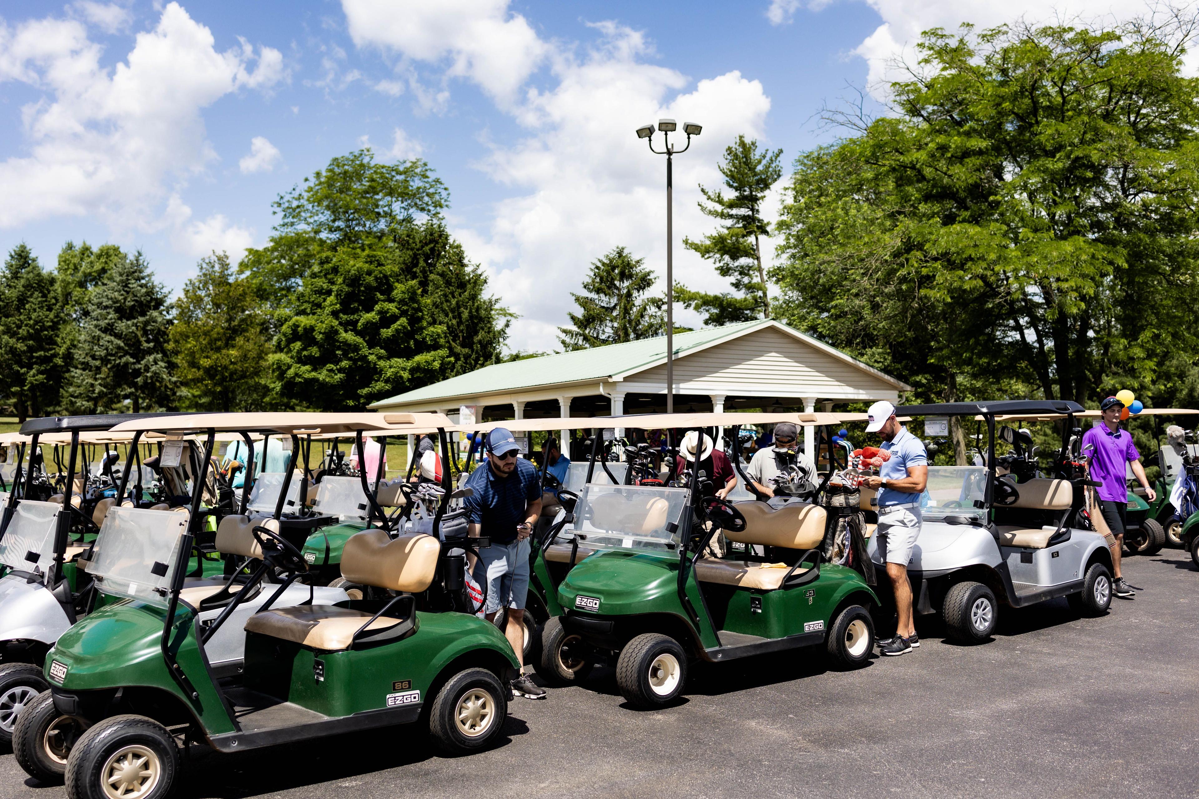 Golf Carts ready to go! Golf Carts ready to go!